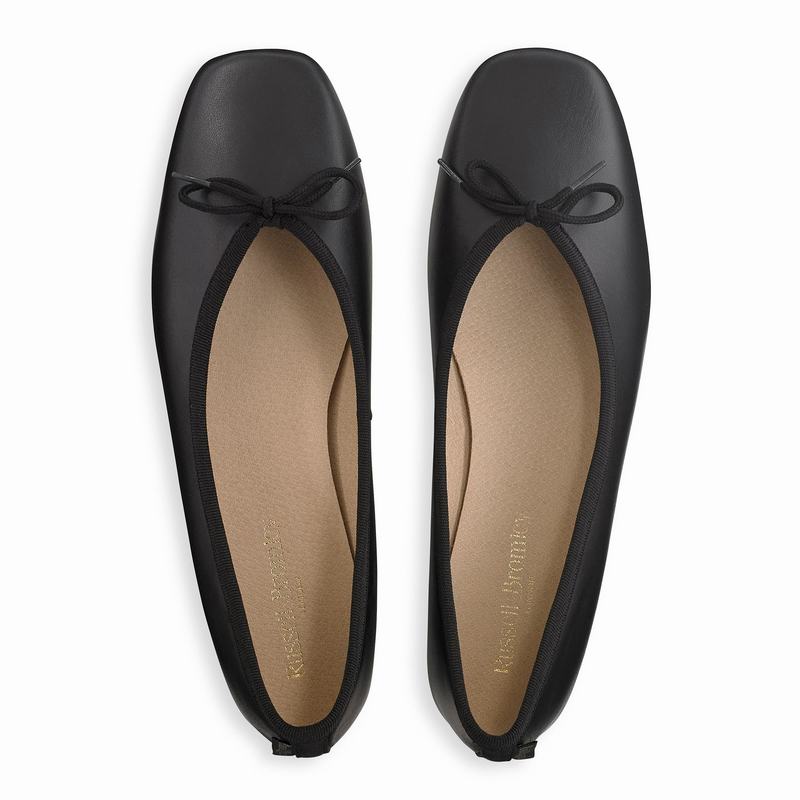 Baletki Russell And Bromley Angelina Damskie Czarne | QZU7852XZ