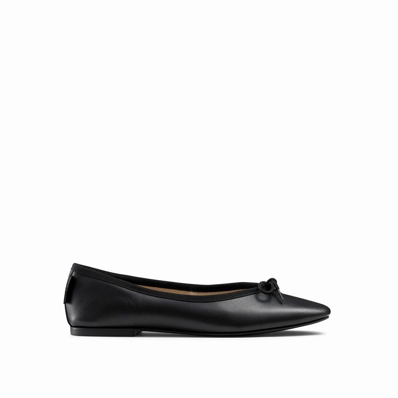 Baletki Russell And Bromley Angelina Damskie Czarne | QZU7852XZ