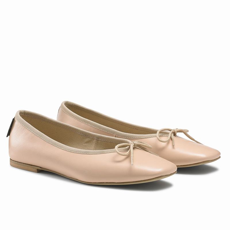 Baletki Russell And Bromley Angelina Damskie Brązowe | YGS1051VR