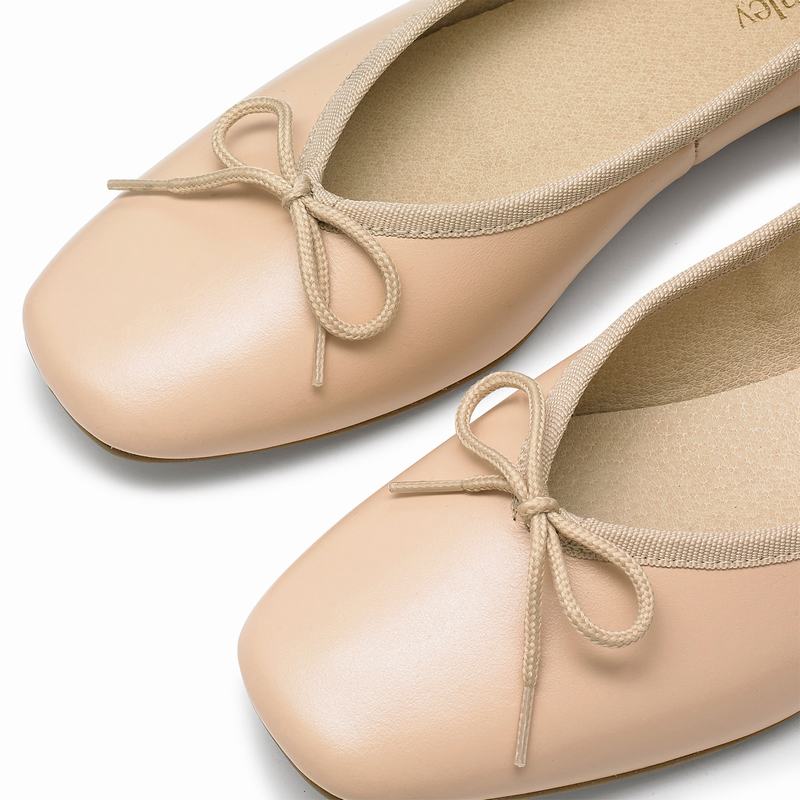 Baletki Russell And Bromley Angelina Damskie Brązowe | YGS1051VR