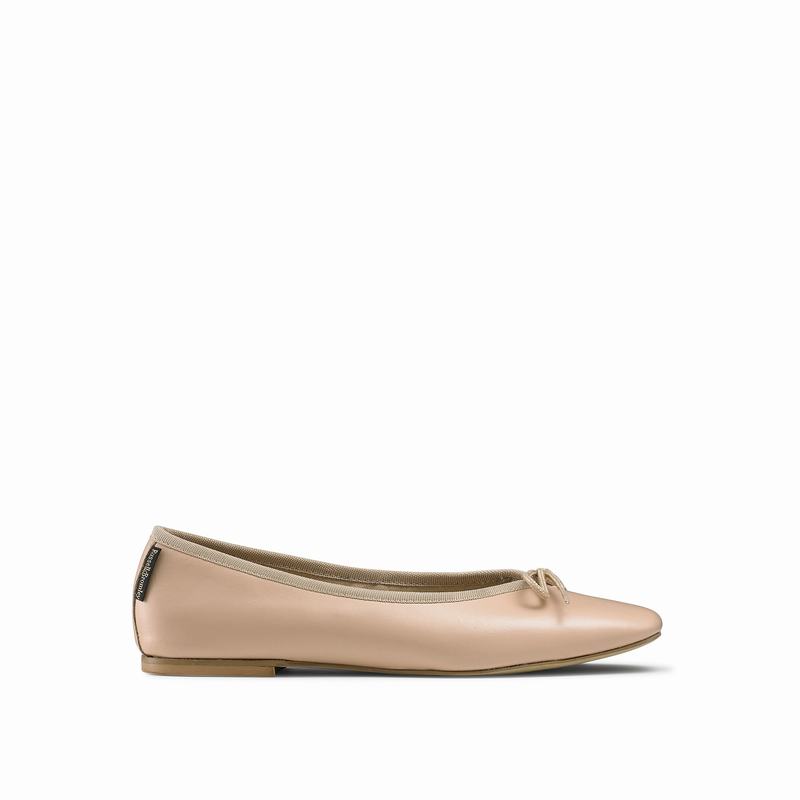 Baletki Russell And Bromley Angelina Damskie Brązowe | YGS1051VR