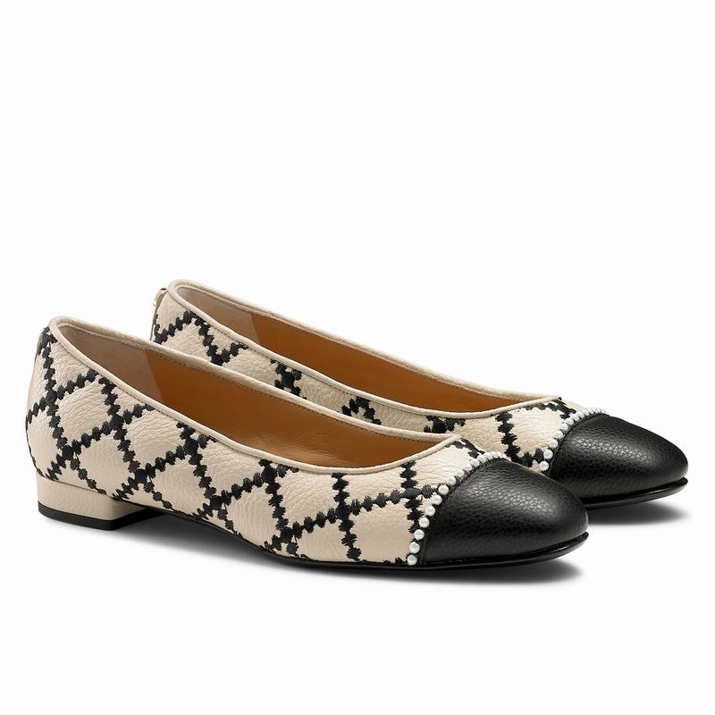 Baletki Russell And Bromley Boulevard Damskie Białe | UYS6166TF