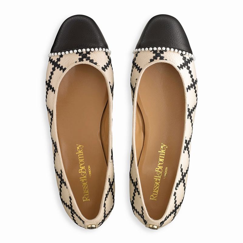 Baletki Russell And Bromley Boulevard Damskie Białe | UYS6166TF
