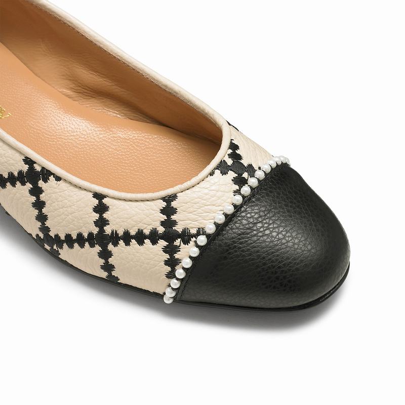 Baletki Russell And Bromley Boulevard Damskie Białe | UYS6166TF