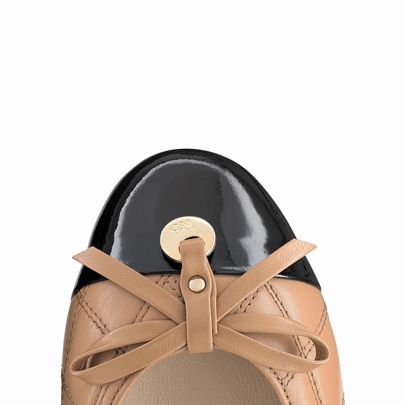 Baletki Russell And Bromley Charming Damskie Brązowe | MFE334UE