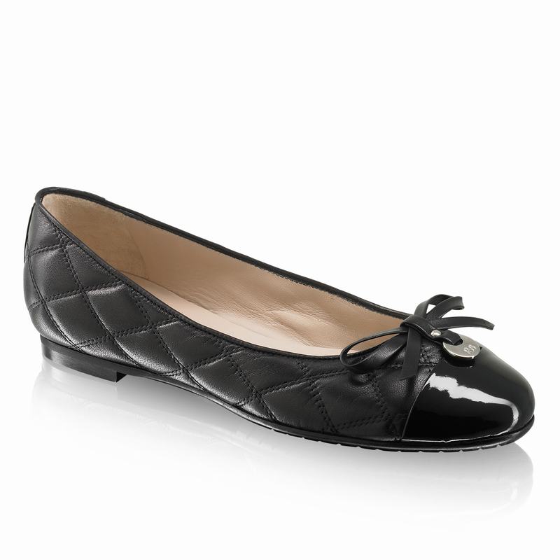Baletki Russell And Bromley Charming Damskie Czarne | VAZ487NW