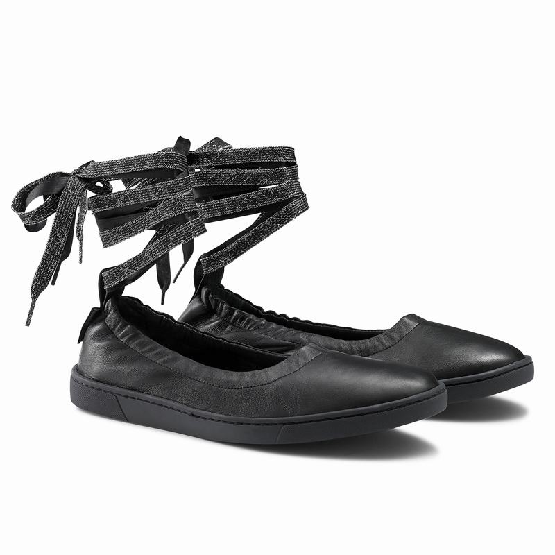 Baletki Russell And Bromley Daisychain Damskie Czarne | FMM4514SJ