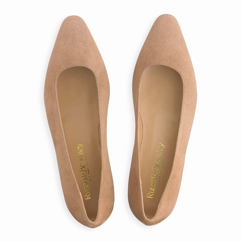 Baletki Russell And Bromley Impression Damskie Brązowe | ZGS5234FB