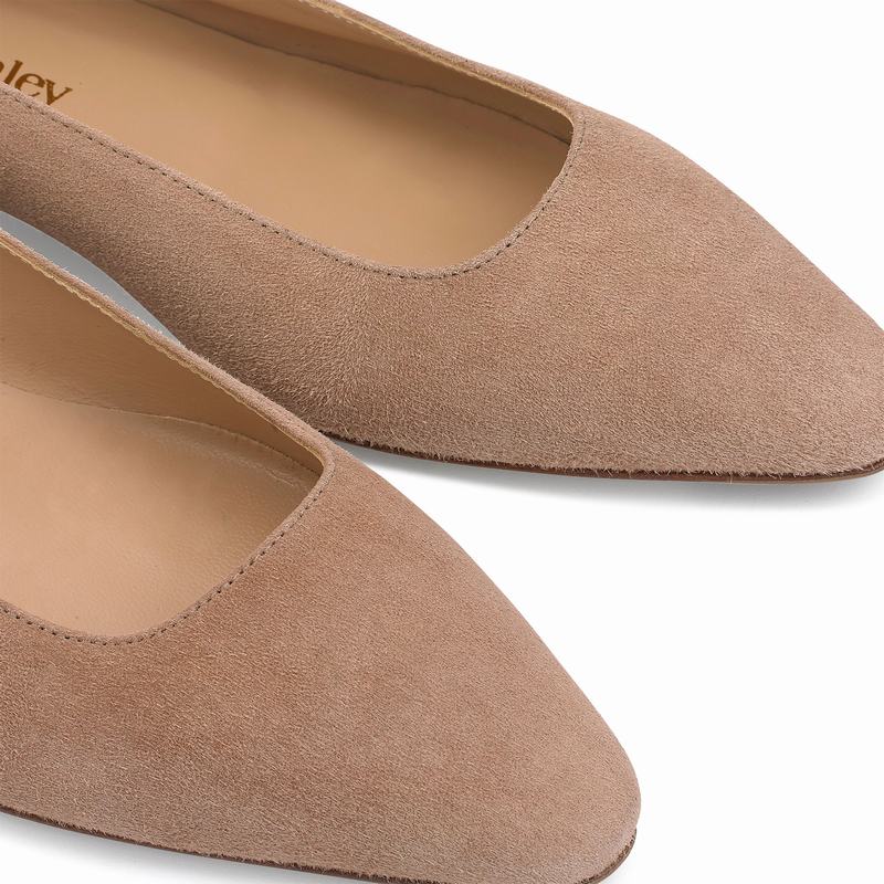 Baletki Russell And Bromley Impression Damskie Brązowe | ZGS5234FB