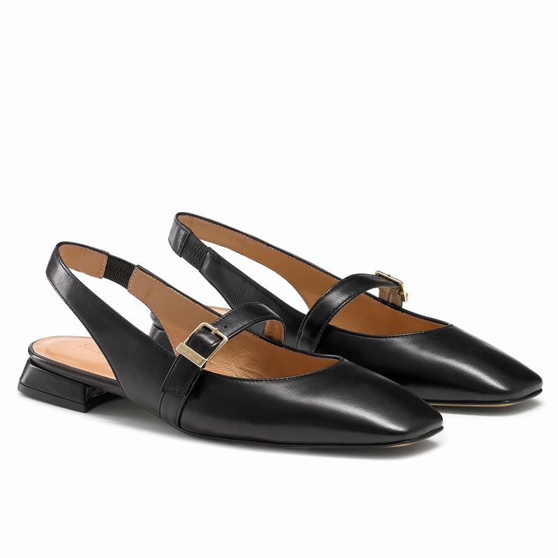 Baletki Russell And Bromley Miss Mary Damskie Czarne | CAG4816PF