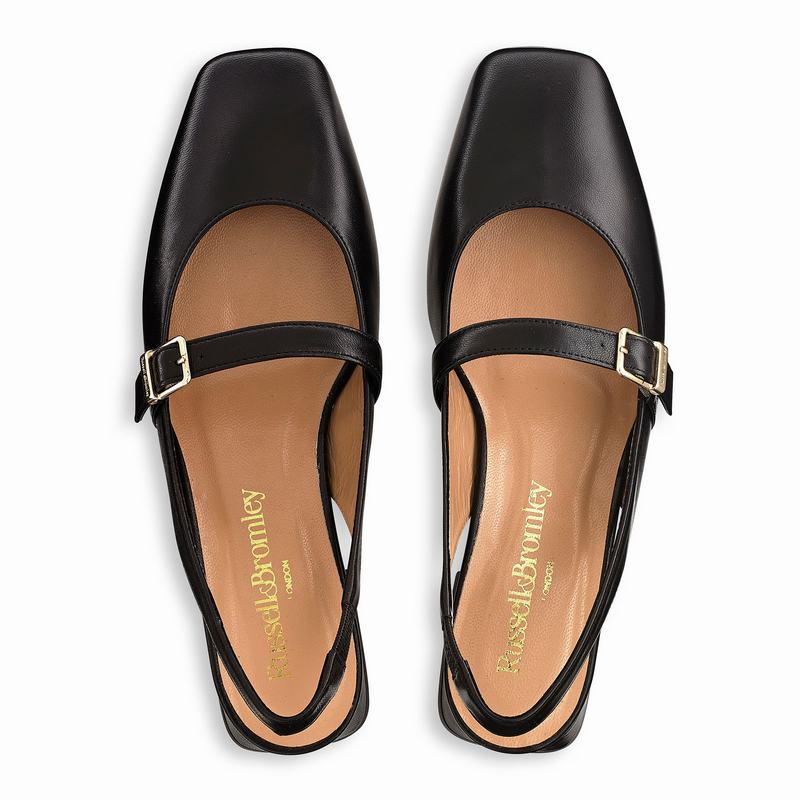 Baletki Russell And Bromley Miss Mary Damskie Czarne | CAG4816PF