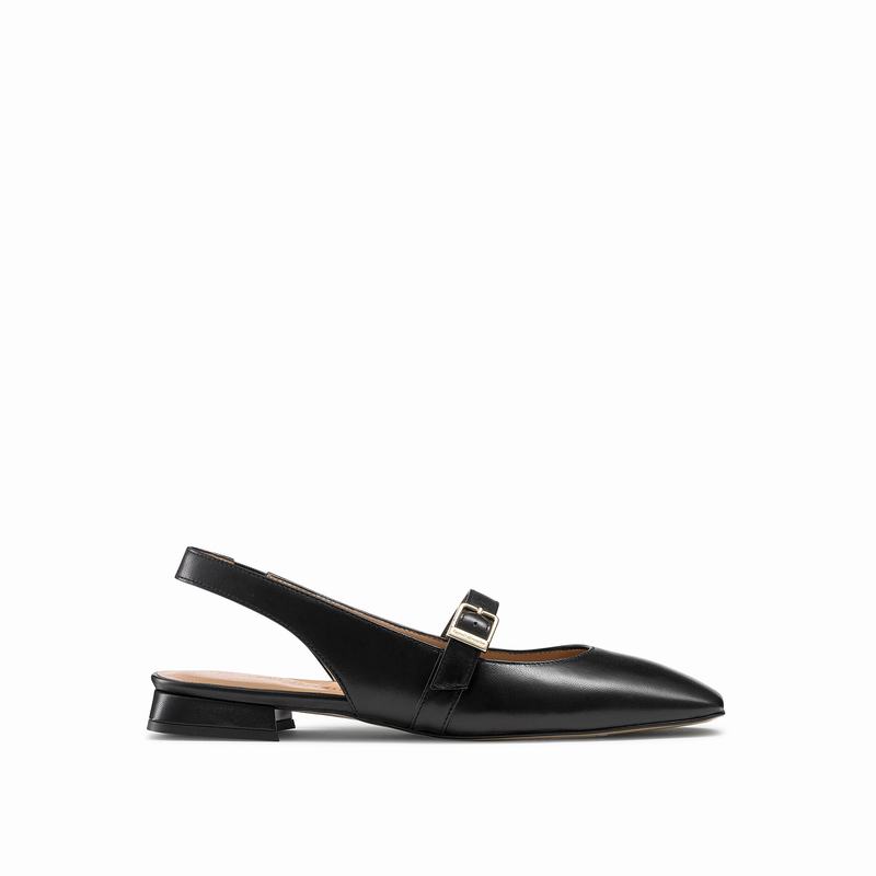Baletki Russell And Bromley Miss Mary Damskie Czarne | CAG4816PF