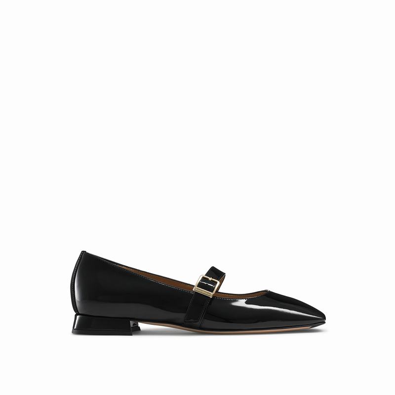 Baletki Russell And Bromley Queen Mary Damskie Czarne | LTE7950XJ