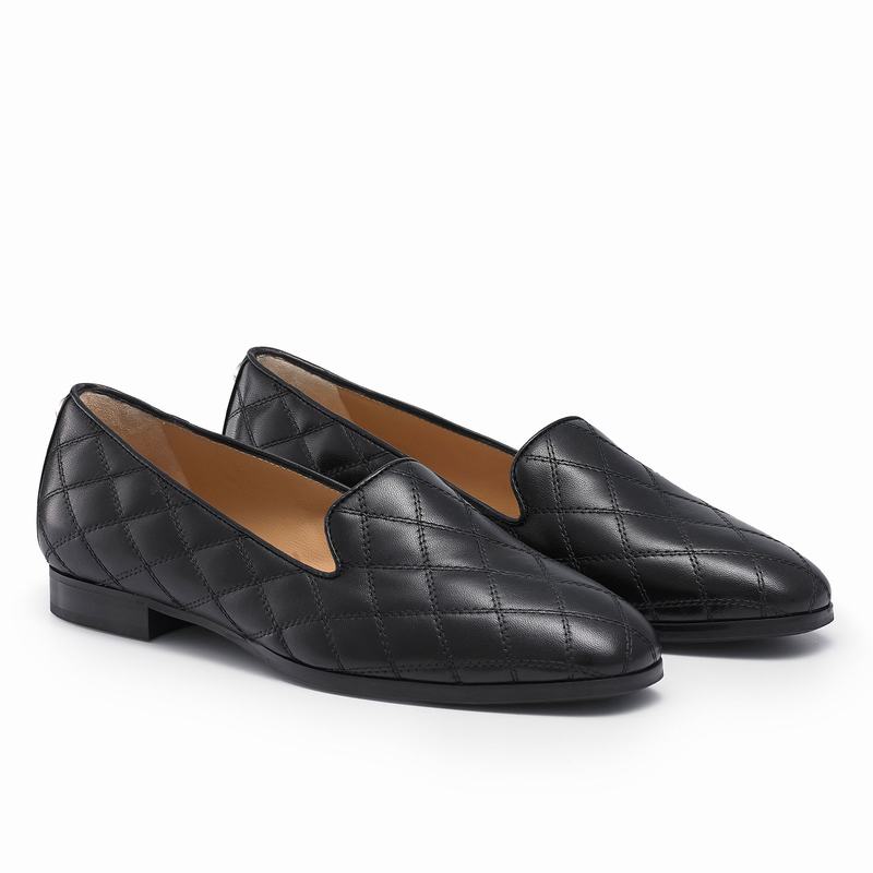 Baletki Russell And Bromley Smoking Damskie Czarne | IZH18100RU
