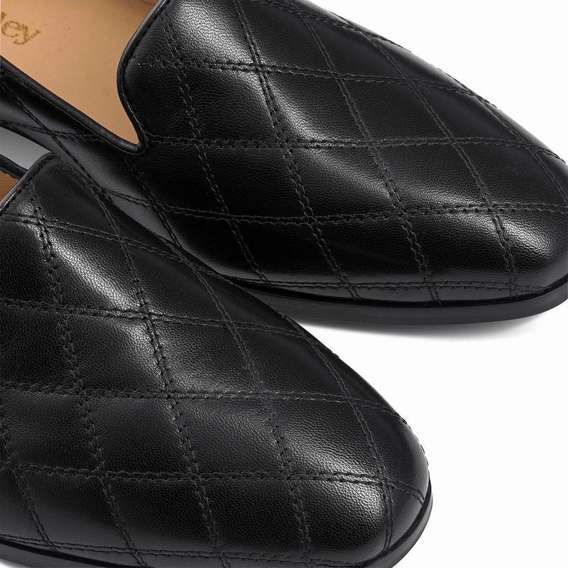 Baletki Russell And Bromley Smoking Damskie Czarne | IZH18100RU