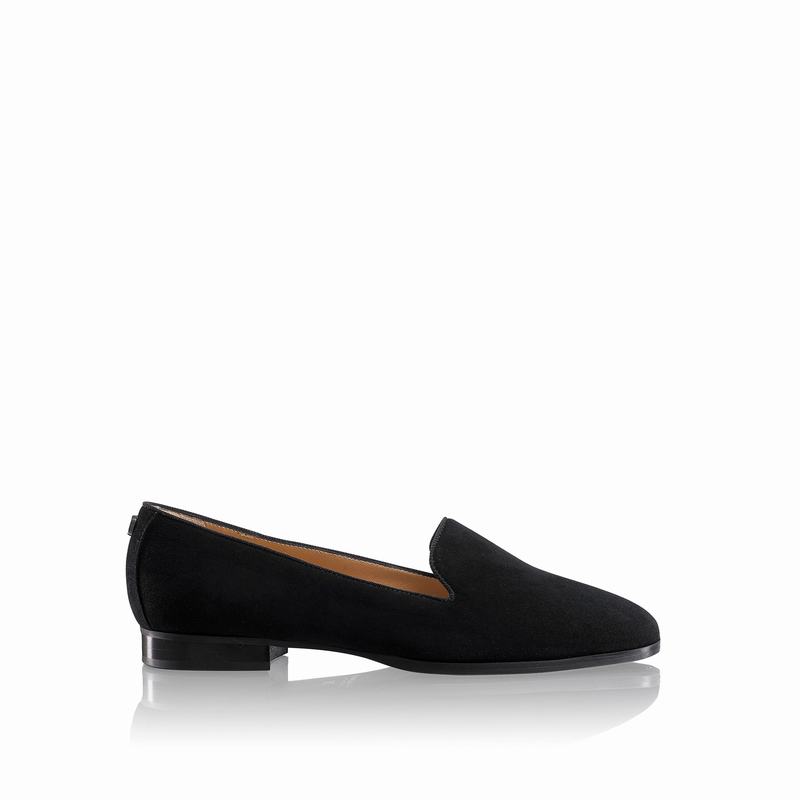 Baletki Russell And Bromley Smoking Damskie Czarne | JMW448MY