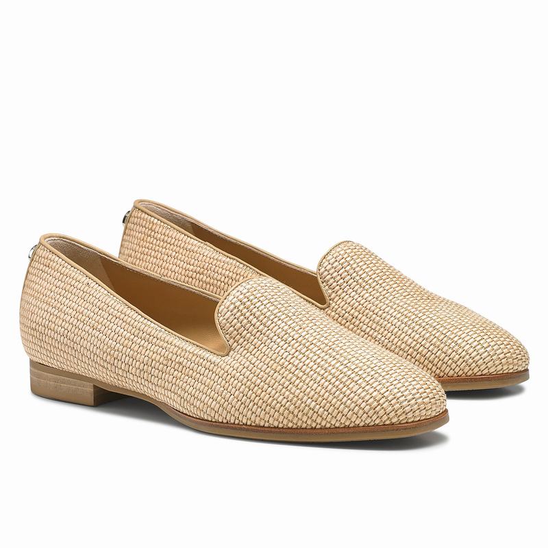 Baletki Russell And Bromley Smoking Damskie Brązowe | YBK6431YC