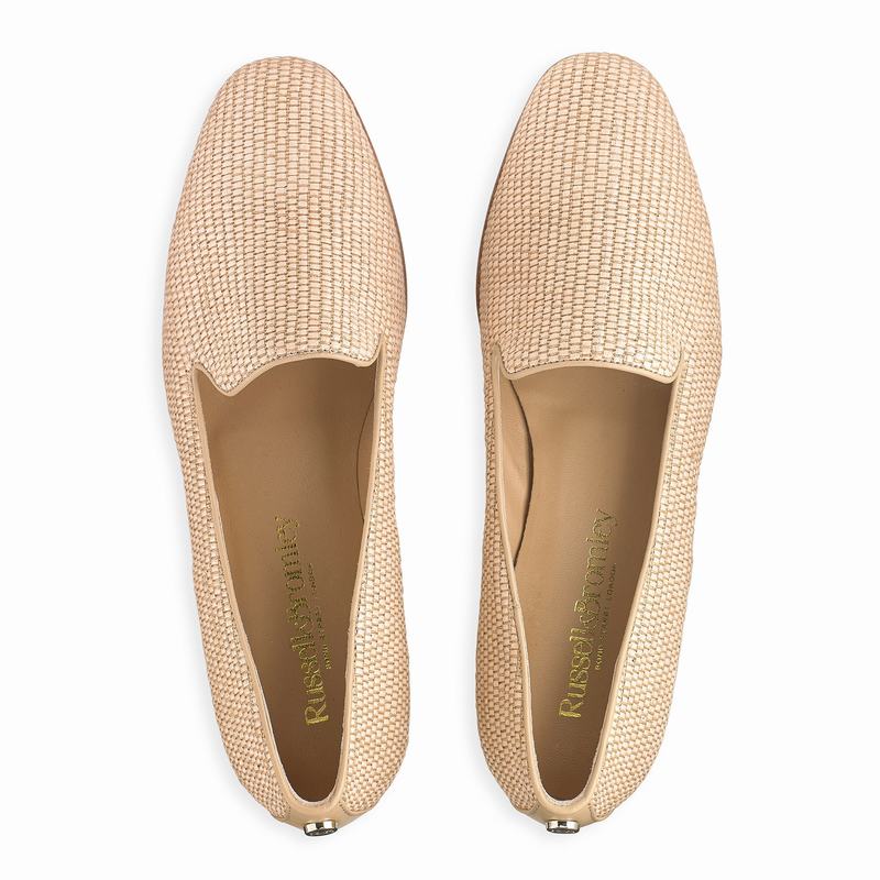 Baletki Russell And Bromley Smoking Damskie Brązowe | YBK6431YC