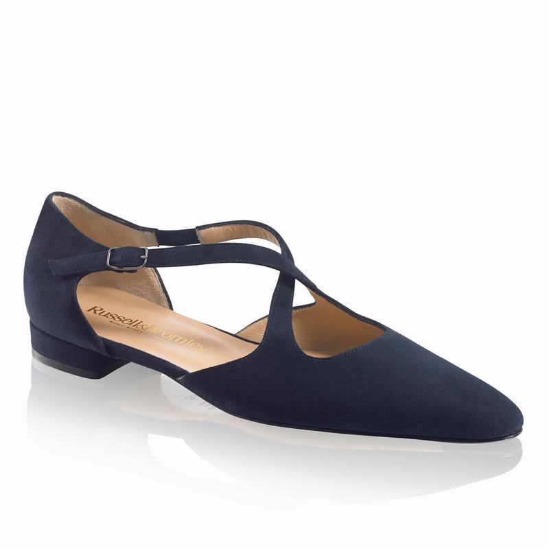 Baletki Russell And Bromley Xpresso Damskie Niebieskie | CJF9546DZ