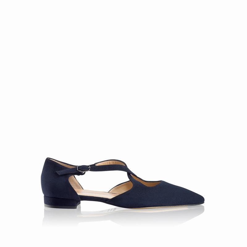 Baletki Russell And Bromley Xpresso Damskie Niebieskie | CJF9546DZ