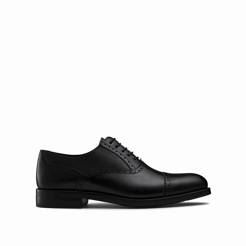 Buty Brogue Russell And Bromley Chiltern Męskie Czarne | QXV2739QY
