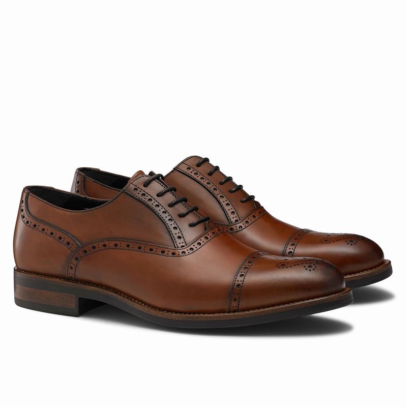 Buty Brogue Russell And Bromley Chiltern Męskie Brązowe | VGV2773TW