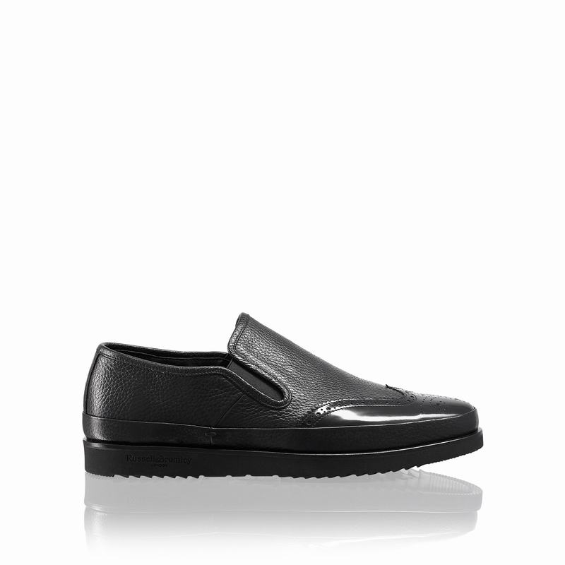 Buty Brogue Russell And Bromley Fiorentino Męskie Czarne | BEL4692GF