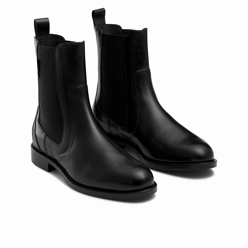 Buty Chelsea Russell And Bromley Angel Damskie Czarne | SAL878UR