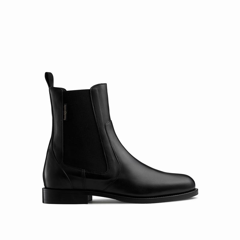 Buty Chelsea Russell And Bromley Angel Damskie Czarne | SAL878UR