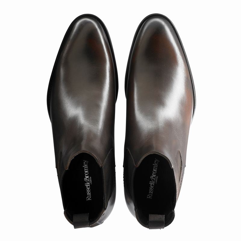 Buty Chelsea Russell And Bromley Beechwood Męskie Brązowe | LWT9222IU