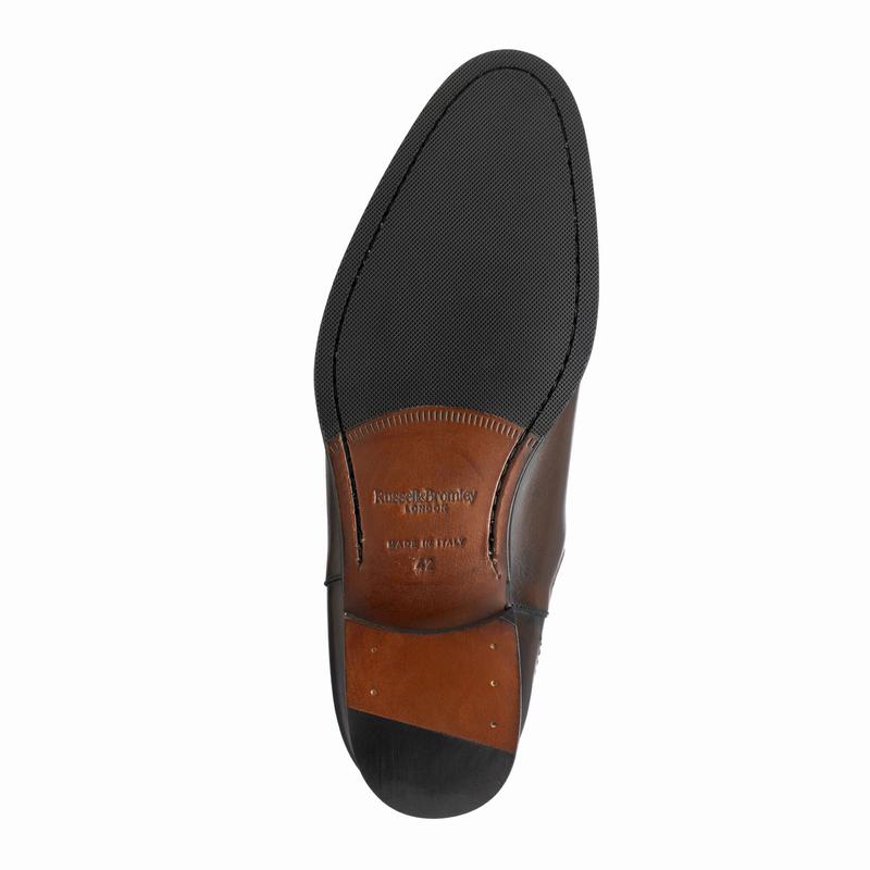 Buty Chelsea Russell And Bromley Beechwood Męskie Brązowe | LWT9222IU