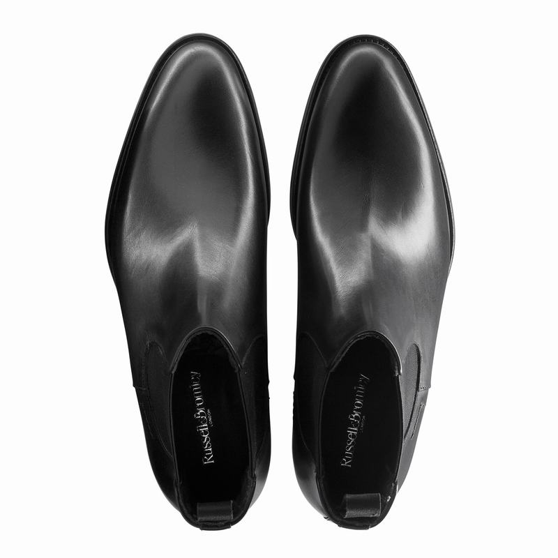 Buty Chelsea Russell And Bromley Beechwood Męskie Czarne | WPO8351UH