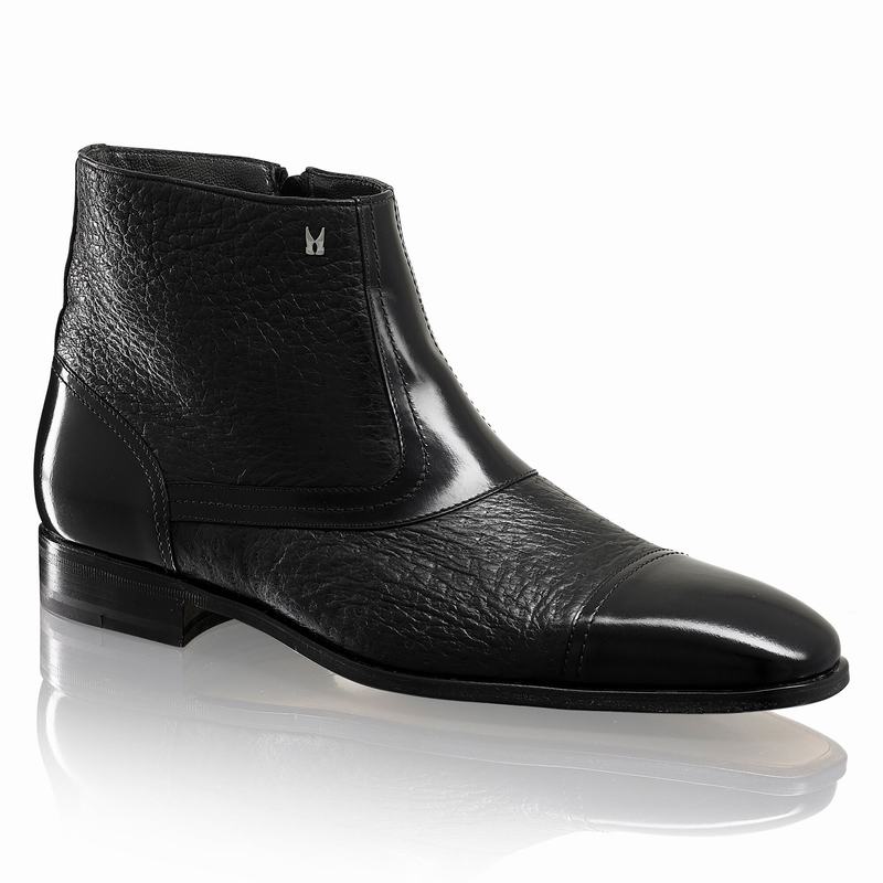 Buty Chelsea Russell And Bromley Bergamo Męskie Czarne | BIO587KJ