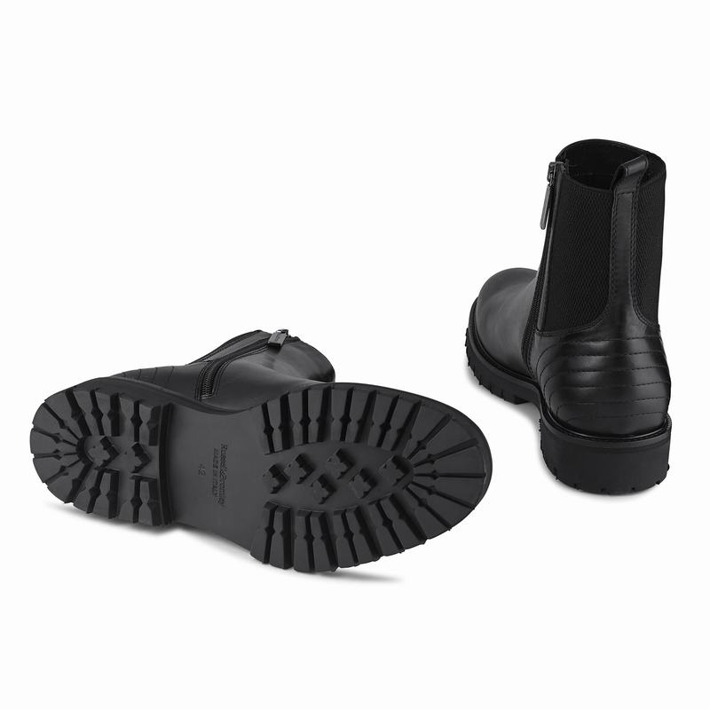 Buty Chelsea Russell And Bromley Brando Męskie Czarne | TUN4885OJ