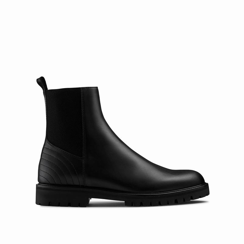Buty Chelsea Russell And Bromley Brando Męskie Czarne | TUN4885OJ