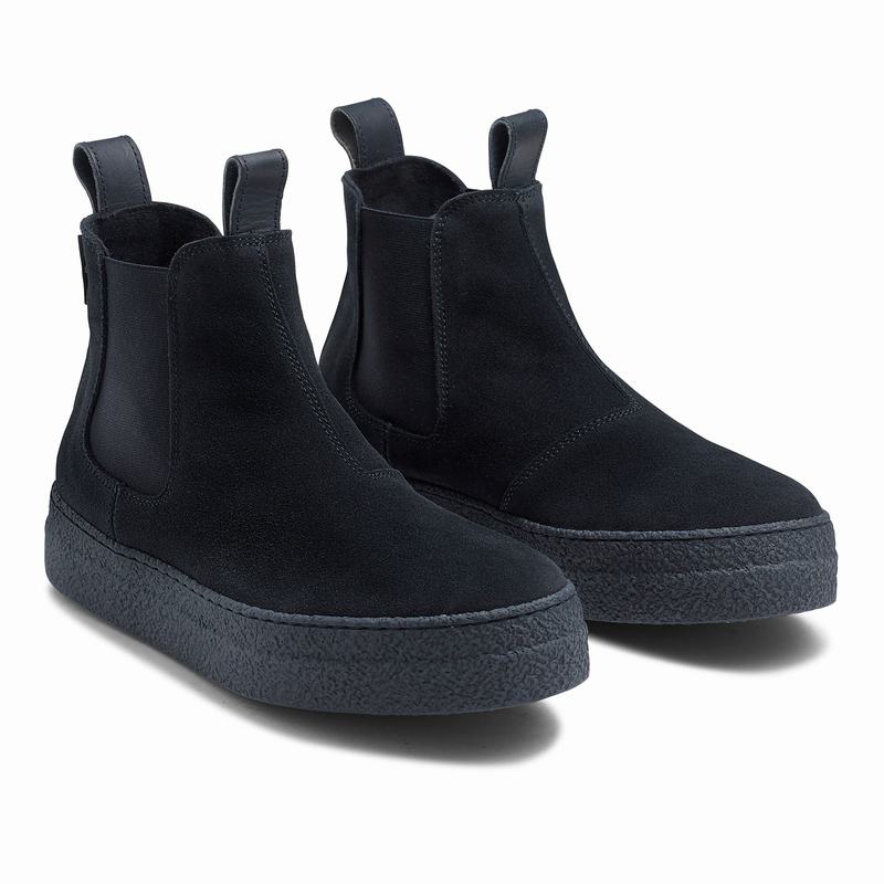 Buty Chelsea Russell And Bromley Bumble Damskie Niebieskie | RLQ3243XE