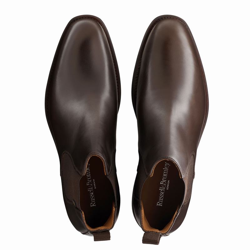Buty Chelsea Russell And Bromley Burlington Męskie Brązowe | ALA9115JH
