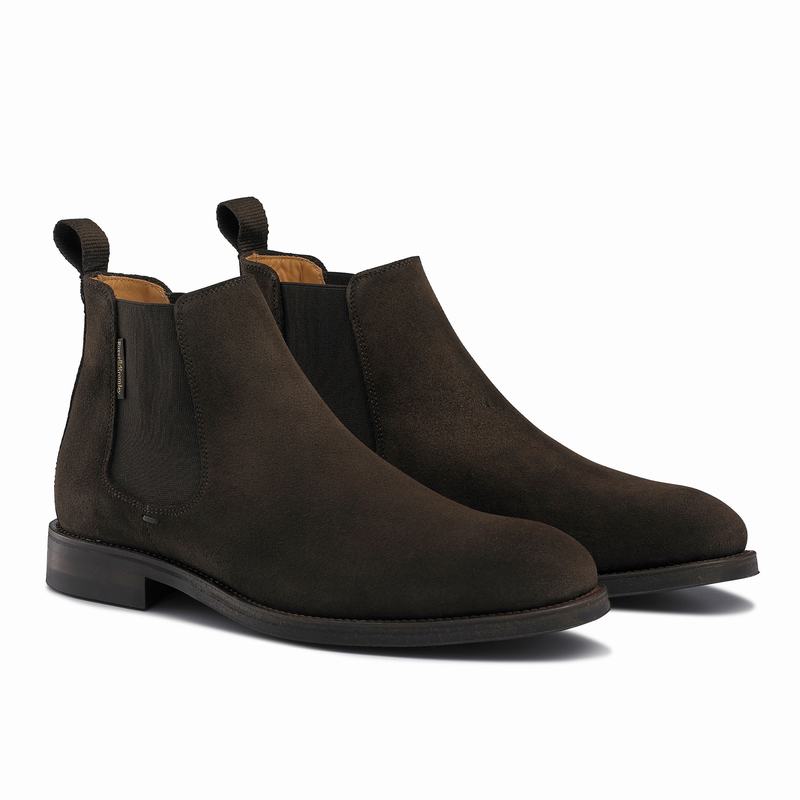 Buty Chelsea Russell And Bromley Burlington Męskie Brązowe | ELW687PW