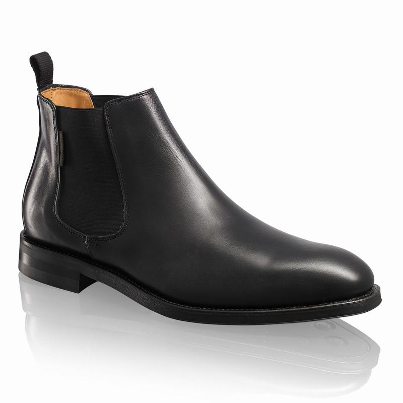 Buty Chelsea Russell And Bromley Burlington Męskie Czarne | KQT5164XP