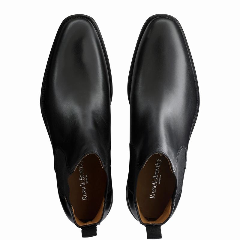 Buty Chelsea Russell And Bromley Burlington Męskie Czarne | KQT5164XP