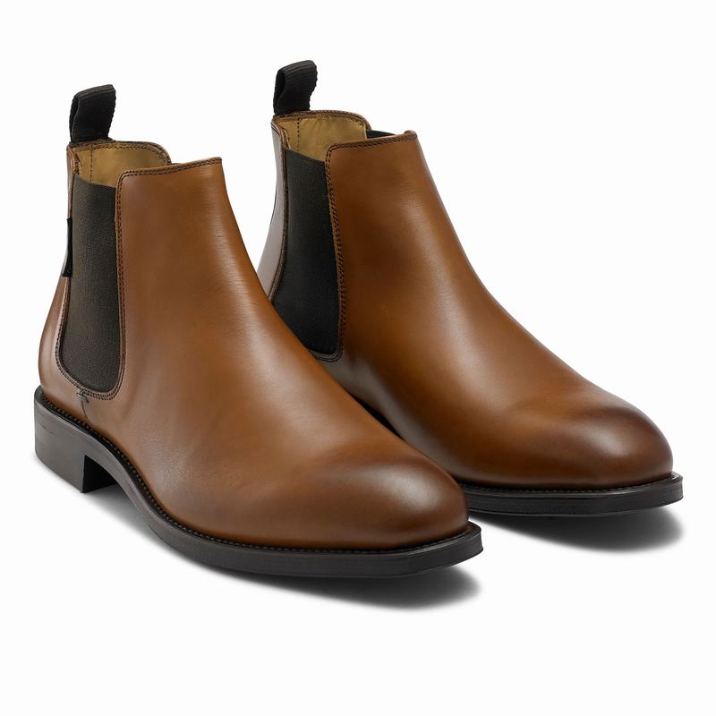 Buty Chelsea Russell And Bromley Burlington Męskie Brązowe | LYM265HS