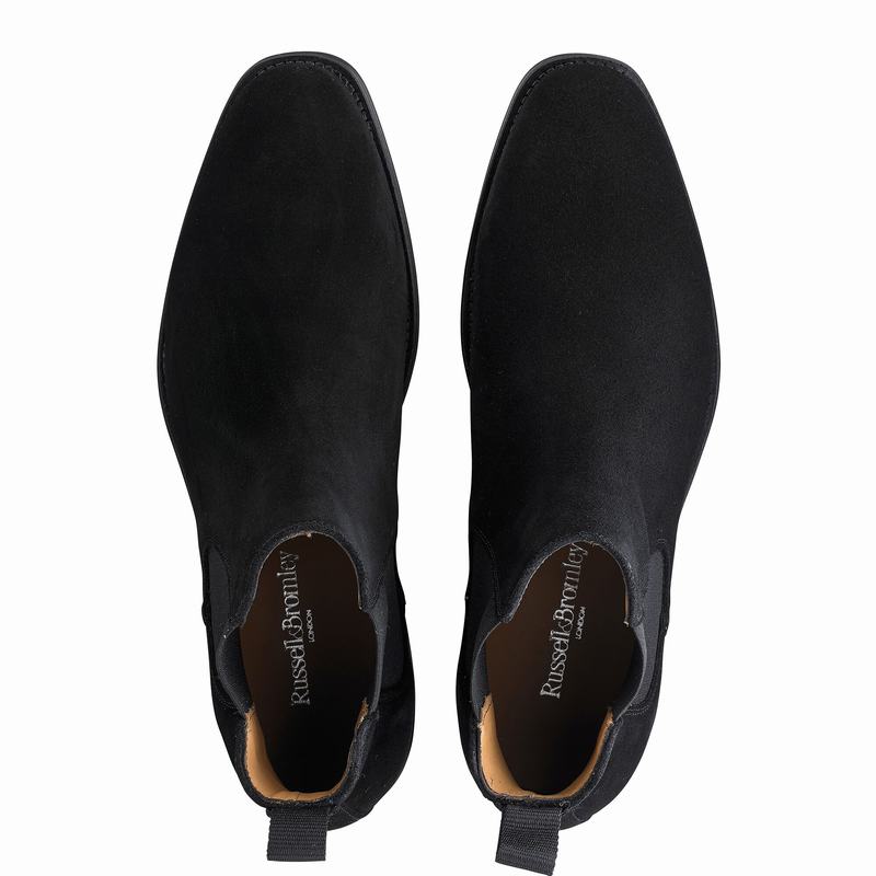 Buty Chelsea Russell And Bromley Burlington Męskie Czarne | YJN2984KQ