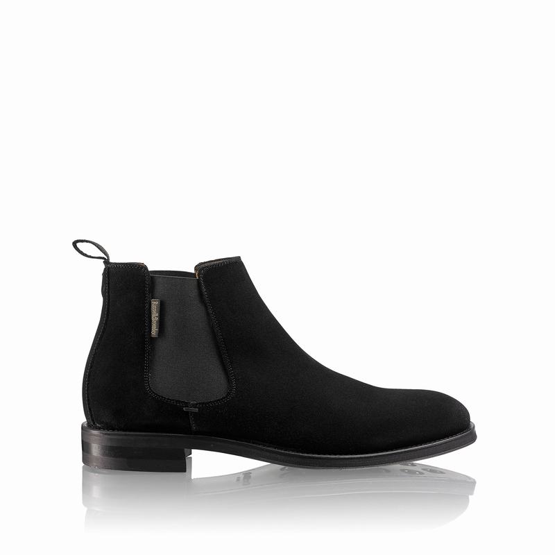 Buty Chelsea Russell And Bromley Burlington Męskie Czarne | YJN2984KQ