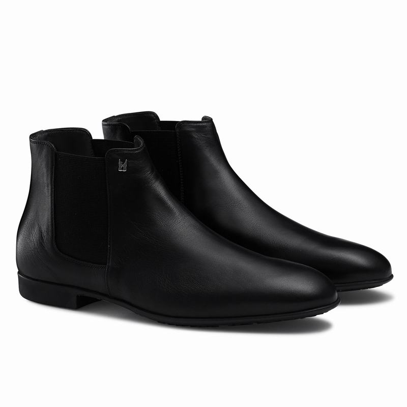 Buty Chelsea Russell And Bromley Discover Męskie Czarne | SIU3079UG