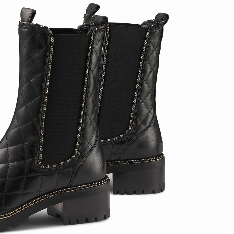 Buty Chelsea Russell And Bromley Dramaqueen Damskie Czarne | NSC3079DD