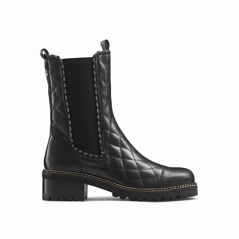 Buty Chelsea Russell And Bromley Dramaqueen Damskie Czarne | NSC3079DD
