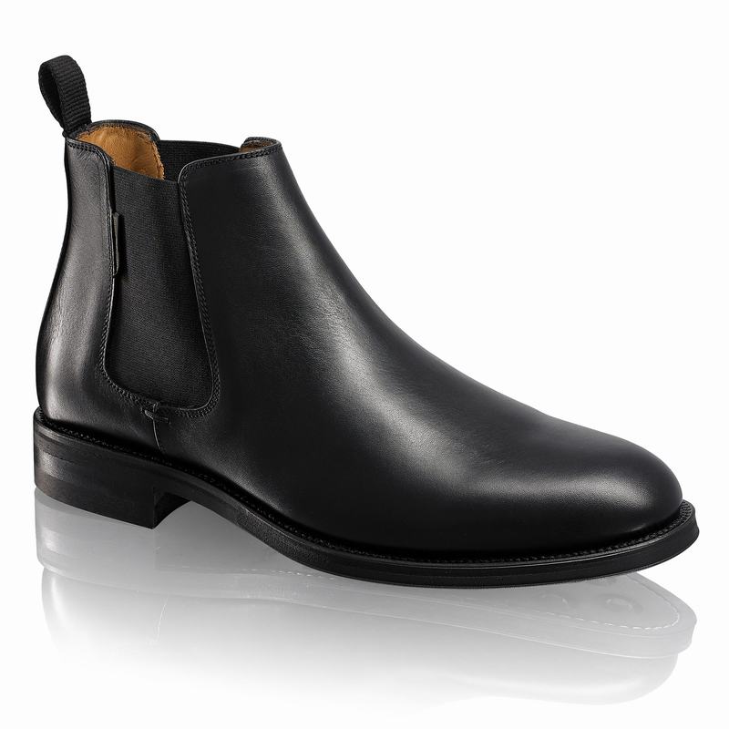 Buty Chelsea Russell And Bromley Guildford Męskie Czarne | KZK5064VA