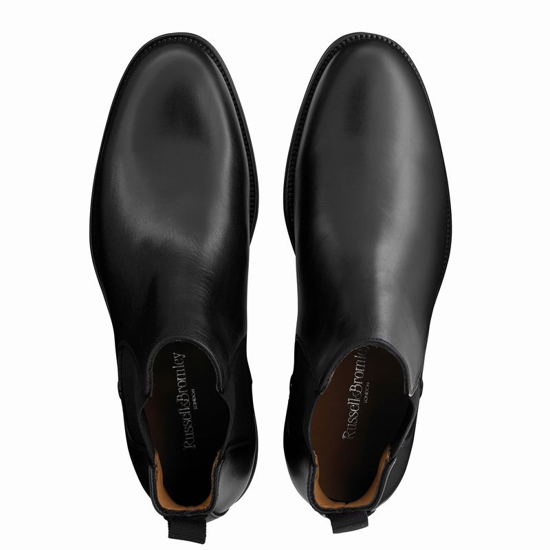 Buty Chelsea Russell And Bromley Guildford Męskie Czarne | KZK5064VA