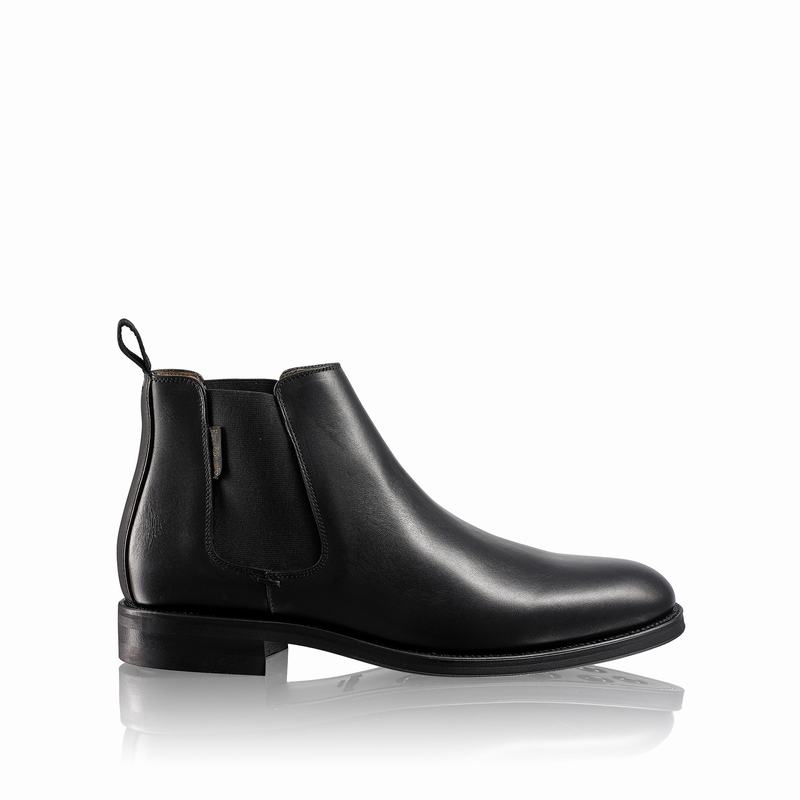 Buty Chelsea Russell And Bromley Guildford Męskie Czarne | KZK5064VA