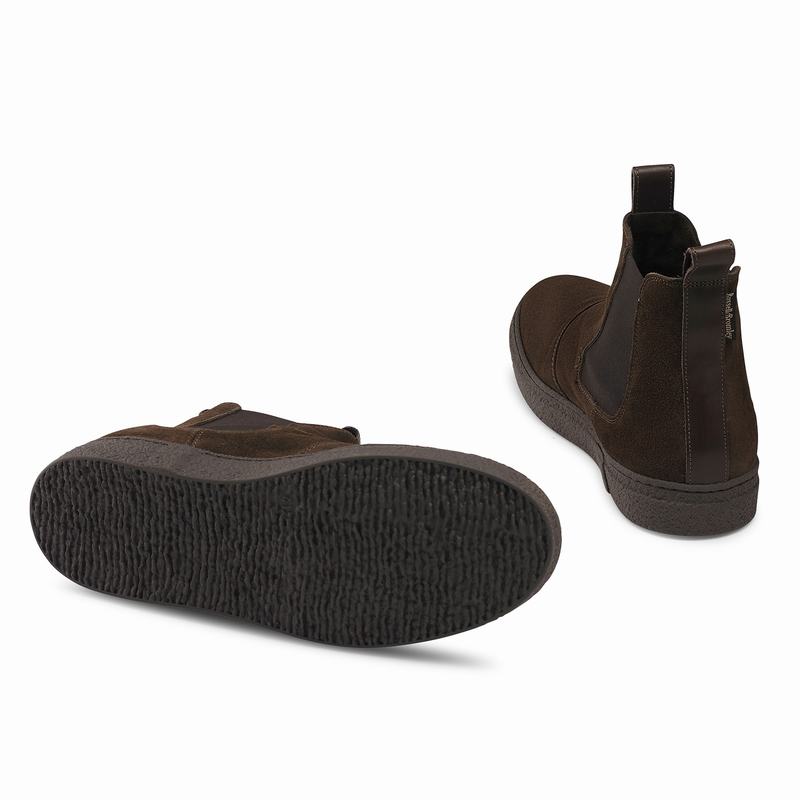Buty Chelsea Russell And Bromley Humble Męskie Brązowe | SXY7649GB